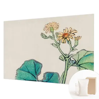 Papier peint photo grand format pour le mur Fleur et feuilles