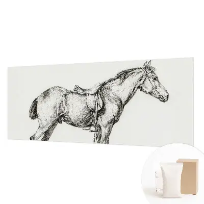 Papier peint photographique intissé Croquis d'un cheval