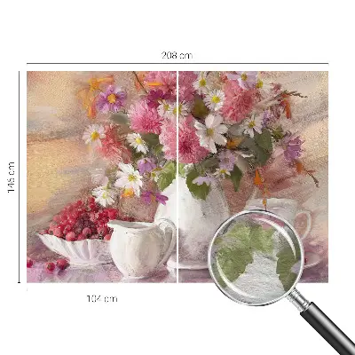 Papier peint intissé fleurs sauvages