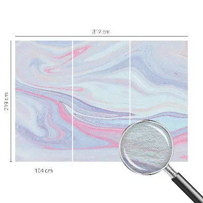 Papier peint photographique intissé Tourbillon pastel