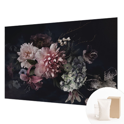 Papier peint photo avec un motif d'arrangement floral