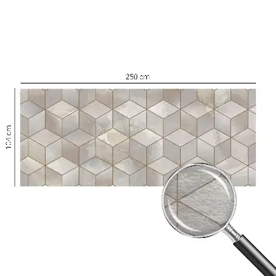 Papier peint photographique sur tissu non tissé Mosaïque géométrique