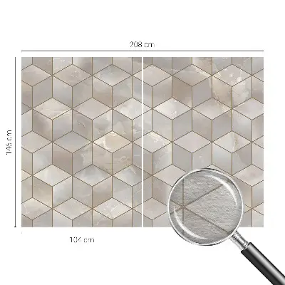 Papier peint photographique sur tissu non tissé Mosaïque géométrique