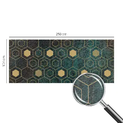 Papier peint intissé hexagones géométriques