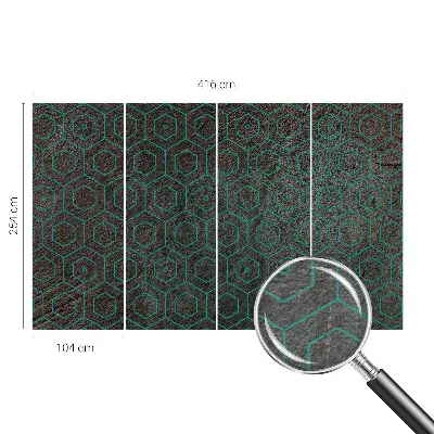 Papier peint photo sur tissu non tissé Motif géométrique