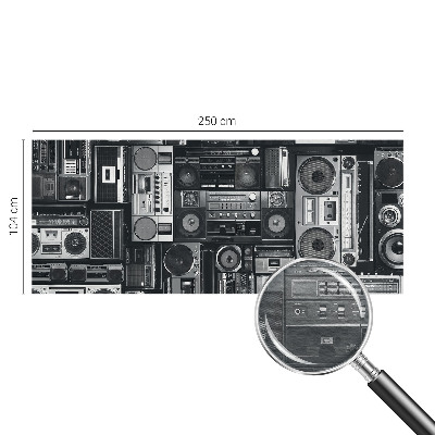 Papier peint panoramique chambre adulte Retro rádio