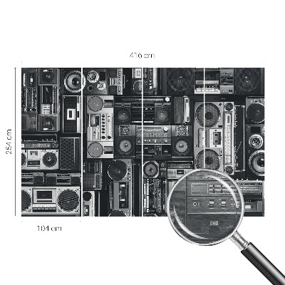 Papier peint panoramique chambre adulte Retro rádio