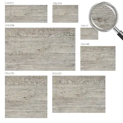 Papier peint photographique sur tissu non tissé anneaux en bois