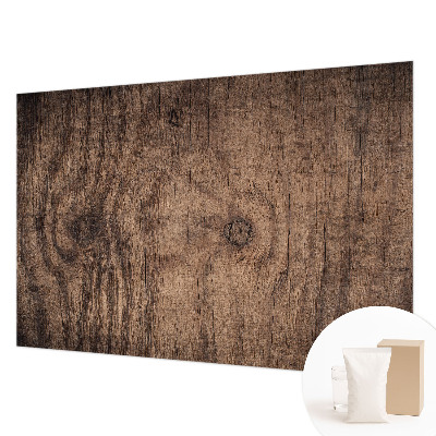 Papier peint chambre moderne avec un motif de bois rustique