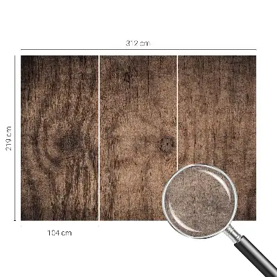Papier peint photographique sur tissu non tissé Bois rustique