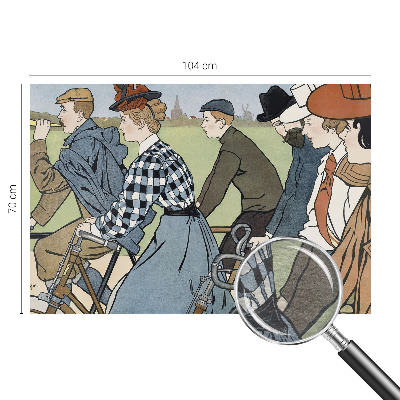 Tapisserie panoramique Starodávni cyklisti