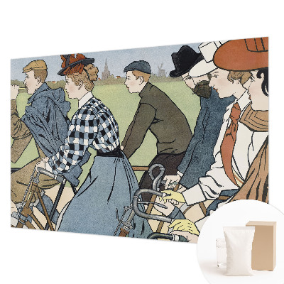 Tapisserie panoramique Starodávni cyklisti