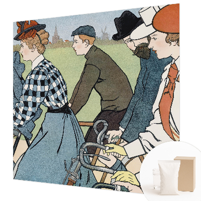 Tapisserie panoramique Starodávni cyklisti