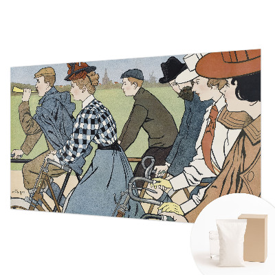 Tapisserie panoramique Starodávni cyklisti