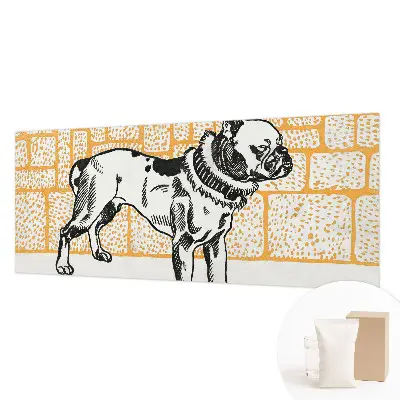 Papier peint photo sur tissu non tissé Chien rétro
