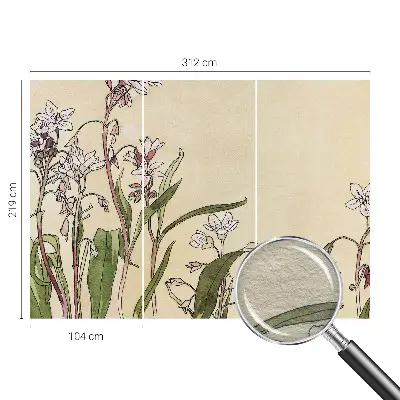 Papier peint photo imprimé sur tissu non tissé élégance florale