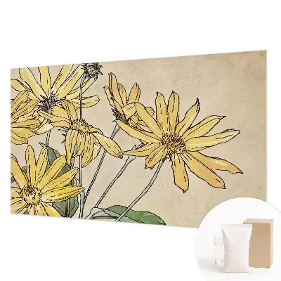 Papier peint intissé imprimé Fleurs à l'aquarelle