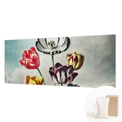Papier peint intissé Tulipes colorées