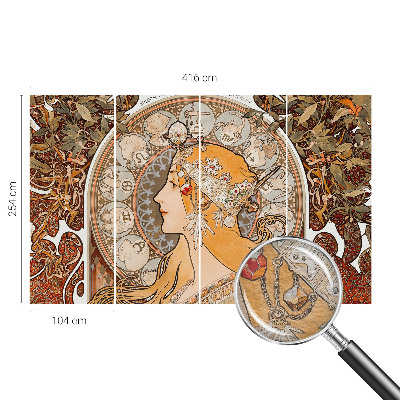 Papier peint panoramique de haute qualité zodiaque élégant au design artistique