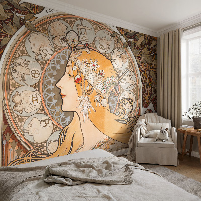 Papier peint panoramique de haute qualité zodiaque élégant au design artistique