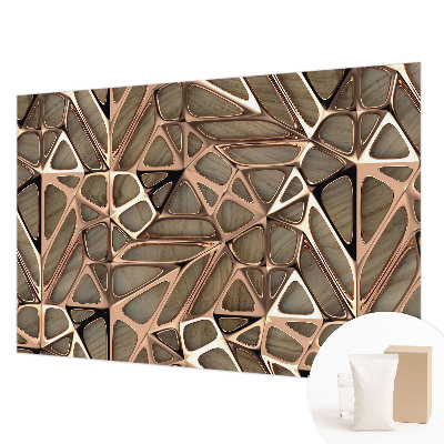 Décoration murale panoramique intissé avec un motif géométrique