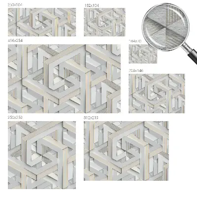 Papier peint intissé Formes illusoires