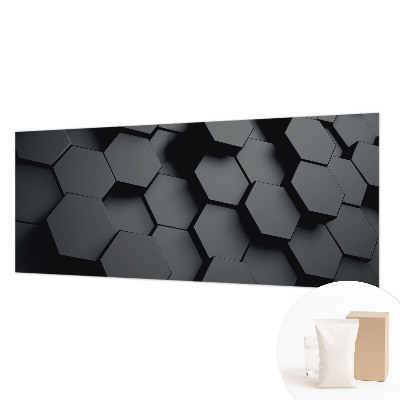 Papier peint salon moderne 3D šesťuholníky