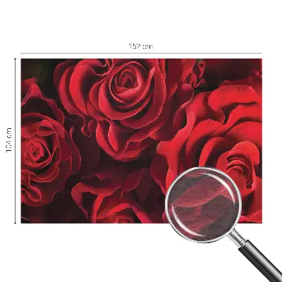 Papier peint photographique intissé roses rouges