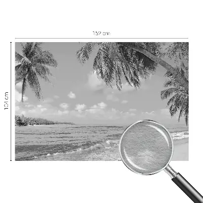Papier peint photographique sur tissu non tissé paradis tropical