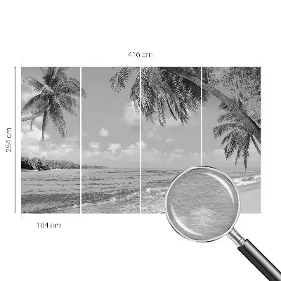 Papier peint photographique sur tissu non tissé paradis tropical