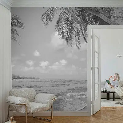 Papier peint photographique sur tissu non tissé paradis tropical