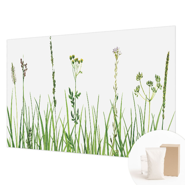 Papier peint panoramique chambre avec un motif de fine flore
