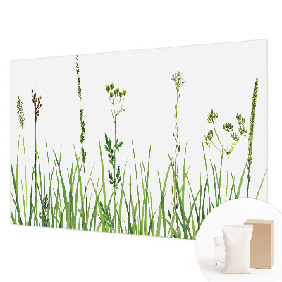 Papier peint panoramique chambre avec un motif de fine flore