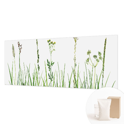 Papier peint panoramique chambre avec un motif de fine flore