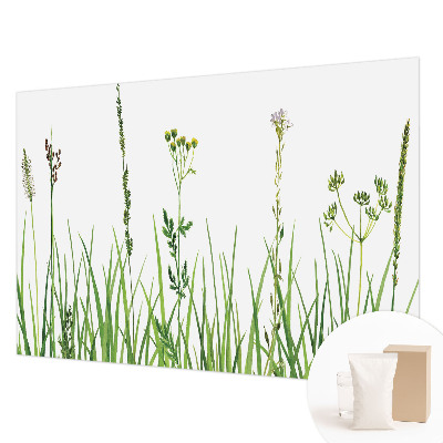 Papier peint panoramique chambre avec un motif de fine flore