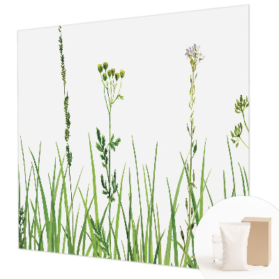 Papier peint panoramique chambre avec un motif de fine flore