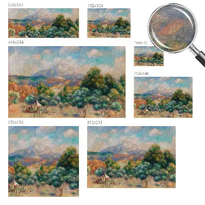 Papier peint photo imprimé sur tissu non tissé paysage de montagne