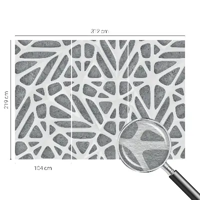 Papier peint photographique sur tissu non tissé Réseau géométrique