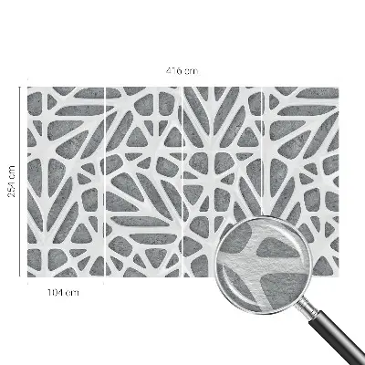 Papier peint photographique sur tissu non tissé Réseau géométrique