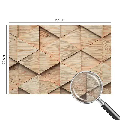 Papier peint intissé mosaïque en bois