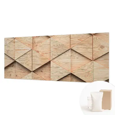 Papier peint intissé mosaïque en bois