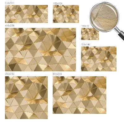 Papier peint intissé imprimé Motifs triangulaires