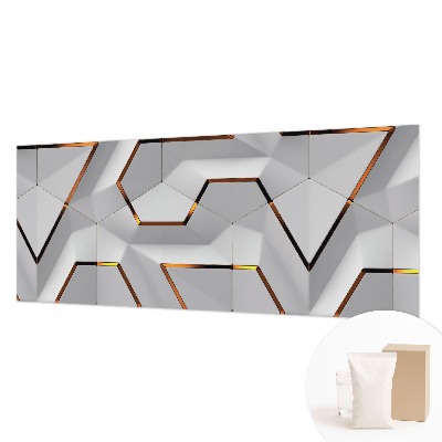 Poster mural panoramique Trojrozmerné vzory