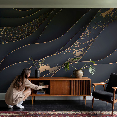 Papier peint salon moderne Elegantné vlny