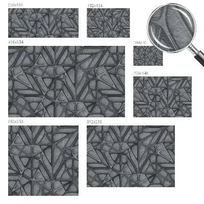 Papier peint photographique sur tissu non tissé Motifs géométriques