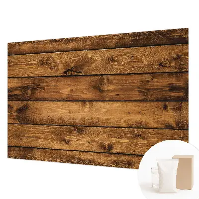 Papier peint photographique intissé planches de bois