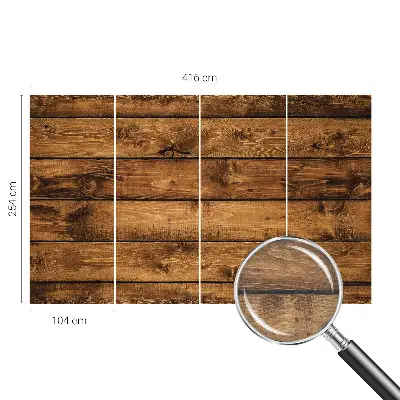 Papier peint photographique intissé planches de bois