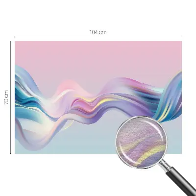 Papier peint photographique intissé Vagues colorées