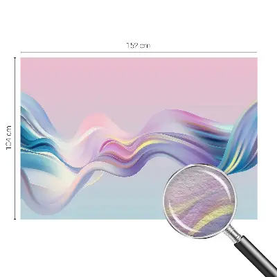 Papier peint photographique intissé Vagues colorées