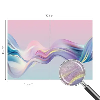 Papier peint photographique intissé Vagues colorées